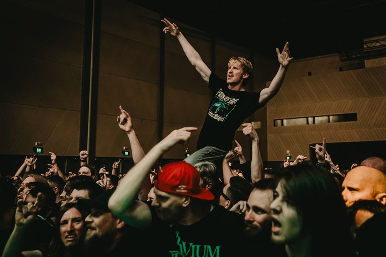 Lamb of God performing live at AEC Theatre in Adelaide